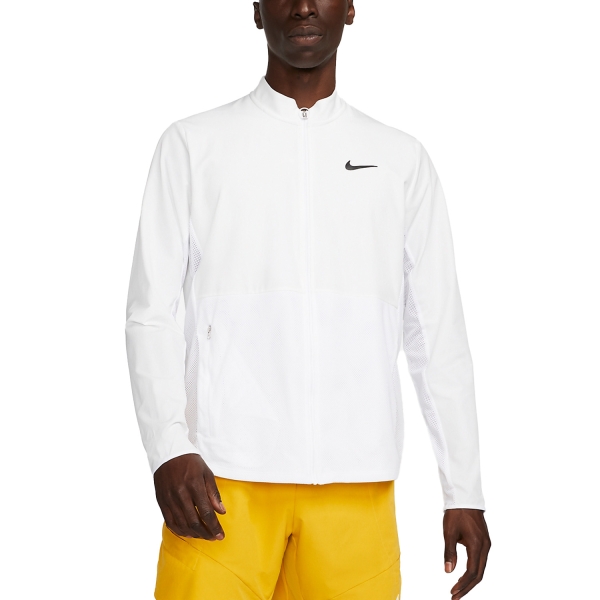 Giacche da Tennis Uomo Nike Nike Court Advantage Chaqueta  White/Black  White/Black DV7387100