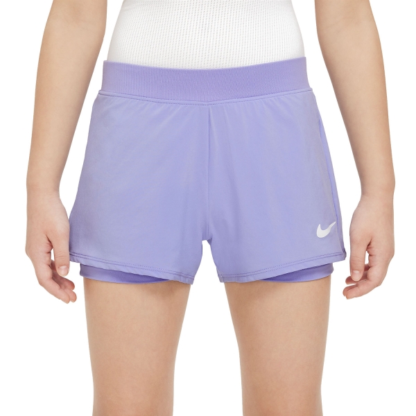 Faldas y Shorts Girl Nike Court DriFIT Victory 3in Shorts Nina  Light Thistle/White DB5612569