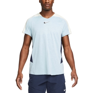 Camisetas de Tenis Hombre Nike DriFIT Slam Camiseta  Ocean Cube/Coconut Milk/Obsidian/White DD8431366