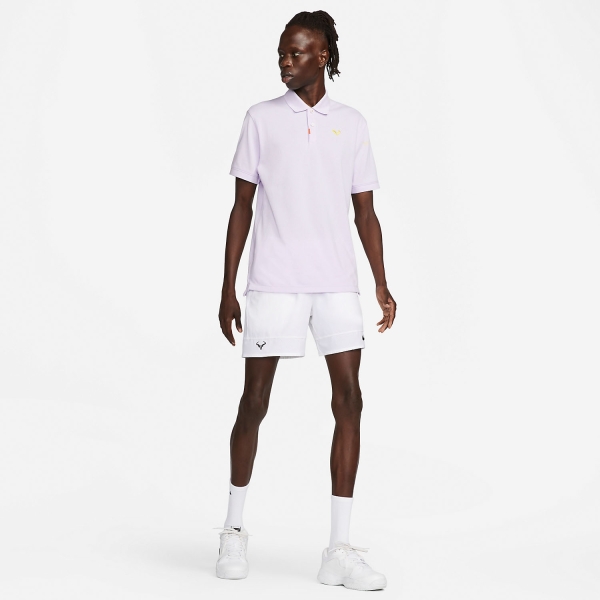 Nike Rafa Logo Polo - Violet Frost/Yellow Strike