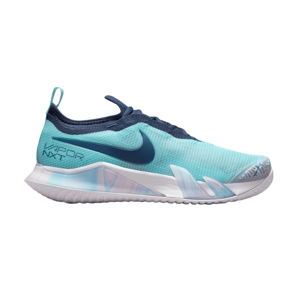 Women`s Tennis Shoes Nike React Vapor NXT HC  Glacier Ice/Midnight Navy/White CV0742402