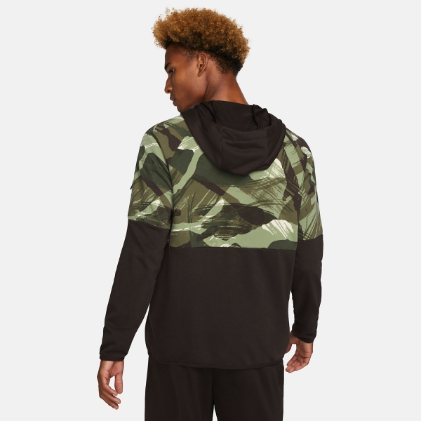 Nike Dri FIT Camo Men s Tennis Hoodie Velvet Brown Black