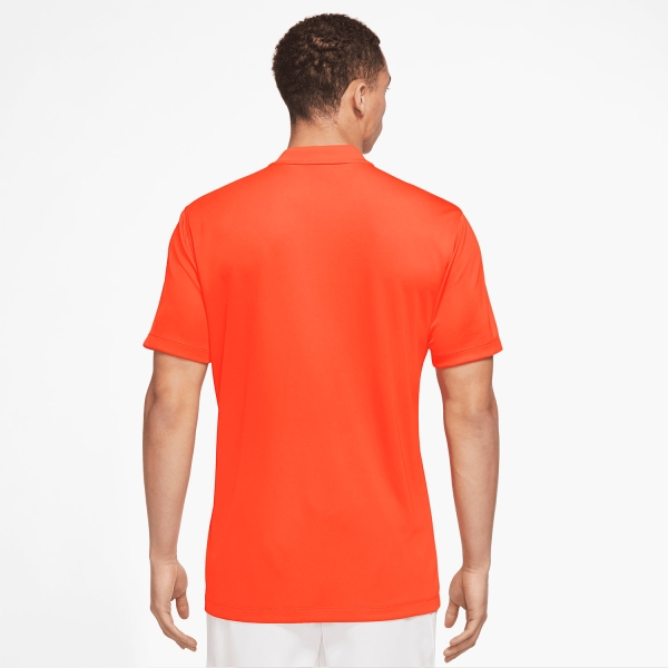 Nike Dri FIT Blade Solid Men s Tennis Polo Team Orange White