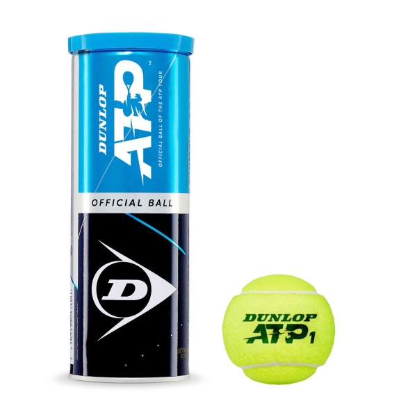 Pelotas Tenis Dunlop Dunlop ATP Official  Tubo de 3 Pelotas 601313
