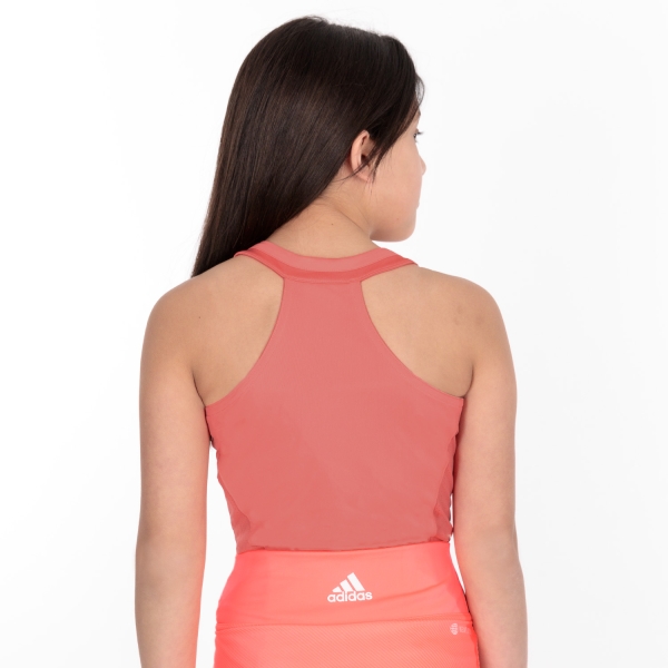 adidas Club Logo Canotta Bambina - Semi Turbo/White