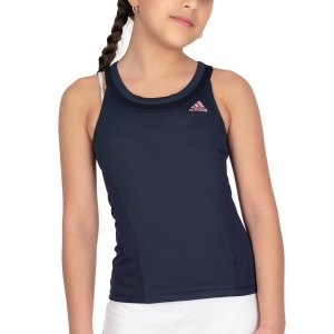 Top and Shirts Girl adidas Club Logo Tank Girls  Shadow Navy/Wonder Mauve HD2175