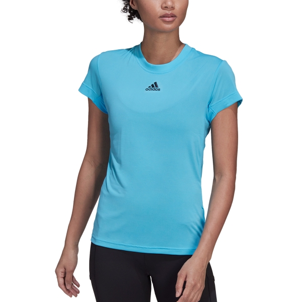adidas Freelift Court Women s Tennis T Shirt Sky Rush