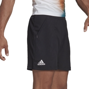 Men's Tennis Shorts adidas Melbourne 7in Shorts  Black/White H67148