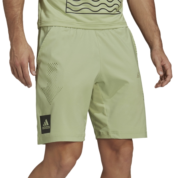 adidas Paris Ergo 9in Shorts de Tenis Hombre Magic Lime