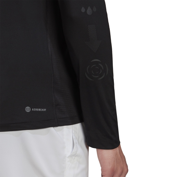 adidas Techfit Paris Shirt - Black/Carbon