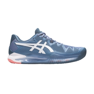 Men`s Tennis Shoes Asics Gel Resolution 8 Clay  Blue Harmony/White 1041A076404