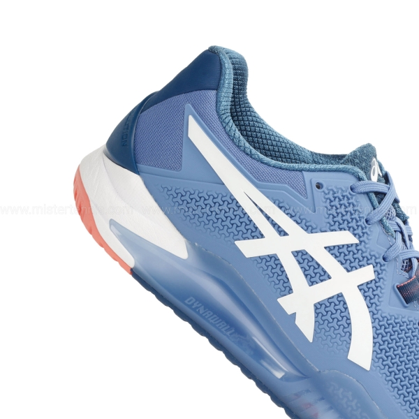  ASICS Zapatillas de tenis Gel-Resolution 8 para hombre, armonía  azul/blanco : Ropa, Zapatos y Joyería