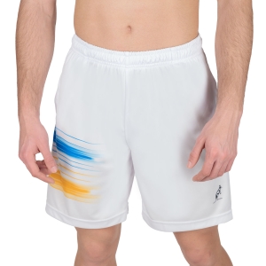 Pantaloncini Tennis Uomo Australian Ace Brush Line 8in Pantaloncini  Bianco TEUSH0025002