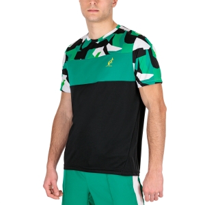 Camisetas de Tenis Hombre Australian Ace Camo Camiseta  Nero/Verde/Camo TEUTS0012003A