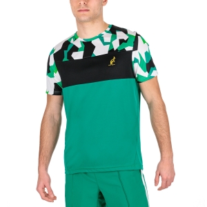 Camisetas de Tenis Hombre Australian Ace Camo Camiseta  Verde/Nero/Camo TEUTS0012913