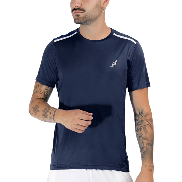 Camisetas de Tenis Hombre Australian Ace Camiseta  Kosmo Blu/Bianco TEUTS0002842A