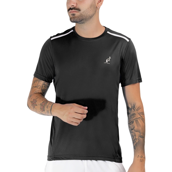 Maglietta Tennis Uomo Australian Australian Ace Camiseta  Nero/Bianco  Nero/Bianco TEUTS0002003C