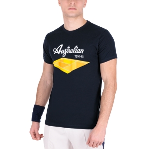 Camisetas de Tenis Hombre Australian Court Graphic Camiseta  Blue TEUTS0004200A