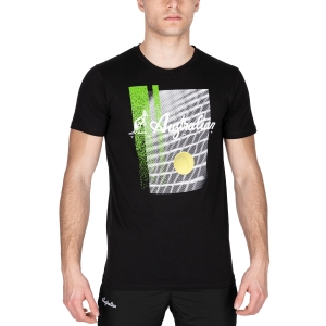 Camisetas de Tenis Hombre Australian Printed Camiseta  Nero TEUTS0043003