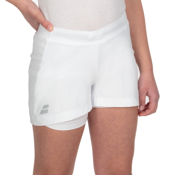 Gonne e Pantaloncini Girl Babolat Babolat Exercise 3in Shorts Girl  White  White 4GP10611000