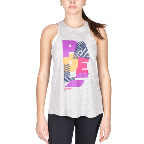 Women`s Tennis Tanks Babolat Graphic Tank  High Rise Heather 6WS220723002