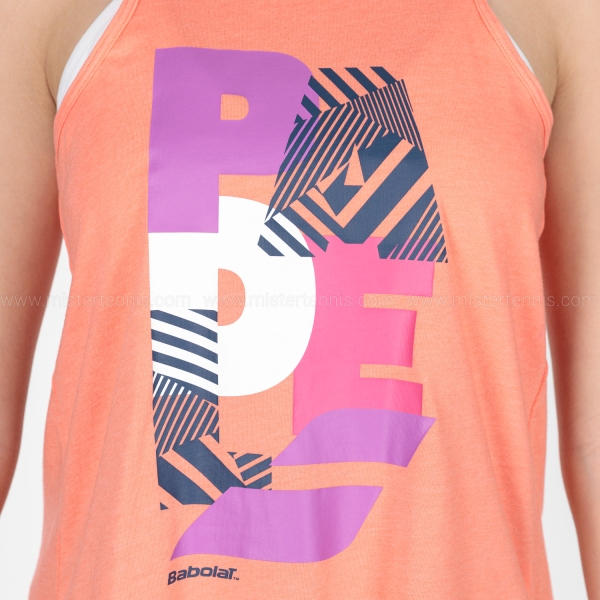 Babolat Graphic Tank - Living Coral Heather