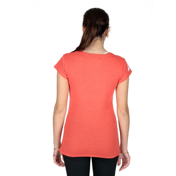 Babolat Exercise Stripes T-Shirt - Poppy Red Heather