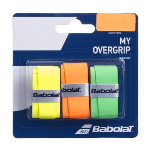 Overgrip Babolat My Overgrip Overgrip x 3  Fluo Orange/Green/Yellow 653045351