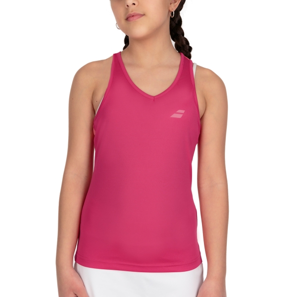 Top e Maglie Girl Babolat Babolat Play Tank Girl  Red Rose  Red Rose 3GP10715028