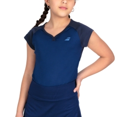 Babolat Play Cap T-Shirt Girl - Estate Blue