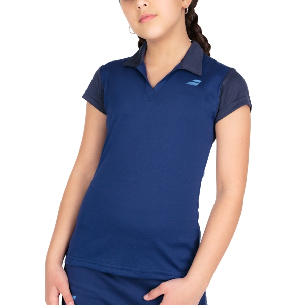 Top and Shirts Girl Babolat Play Polo Girl  Estate Blue 3GP10214000
