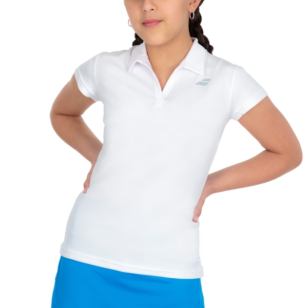 Top and Shirts Girl Babolat Play Polo Girl  White 3GP10211000
