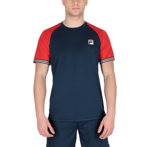 Camisetas de Tenis Hombre Fila Alfie Camiseta  Peacoat Blue FBM221010100