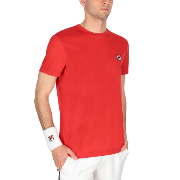 Men's Tennis Shirts Fila Dani TShirt  Red FBM221020500