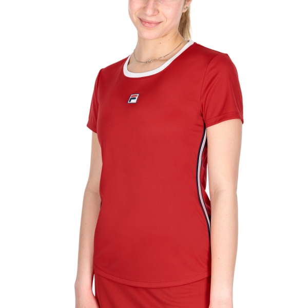 Magliette e Polo Tennis Donna Fila Fila Lucy Maglietta  Red  Red FBL212130E500
