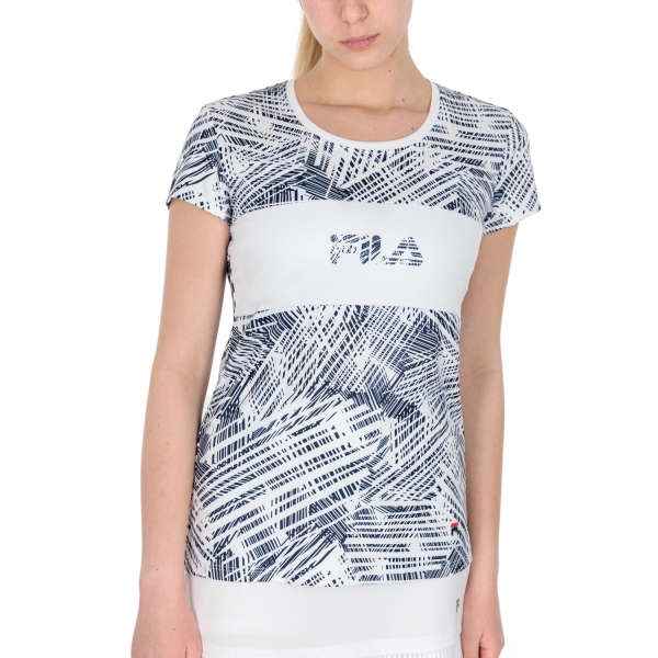 Women`s Tennis T-Shirts and Polos Fila Rosie TShirt  Blue Comb XFL221128013