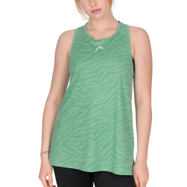 Canotte Tennis Donna Head Head Agility Tank  Nile Green/Print Vision  Nile Green/Print Vision 814532NGXW