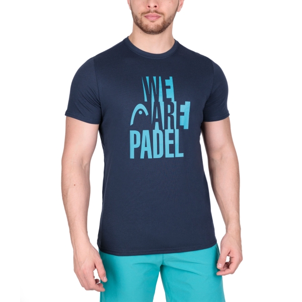 Polera Pádel Hombre Head Padel T-shirtmen Celeste