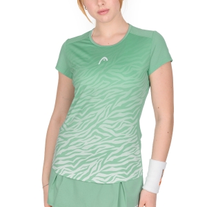 Camisetas y Polos de Tenis Mujer Head Tie Break Camiseta  Nile Green/Print Vision 814502NGXW