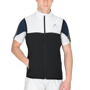 Men's Tennis Jackets Head Club 22 Vest  Black 811411BK