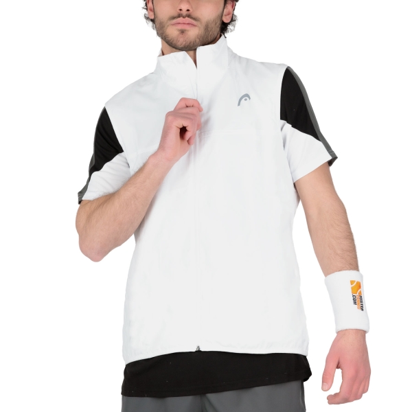 Chaquetas Tenis Hombre Head Club 22 Chaleco  White 811411WH