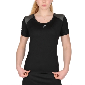 Women`s Tennis T-Shirts and Polos Head Club 22 Tech TShirt  Black 814431BK