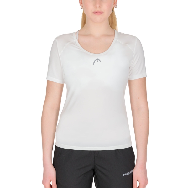 Camisetas y Polos de Tenis Mujer Head Club 22 Tech Camiseta  White 814431WH