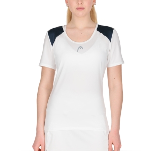 Women`s Tennis T-Shirts and Polos Head Club 22 Tech TShirt  White/Dark Blue 814431WHDB