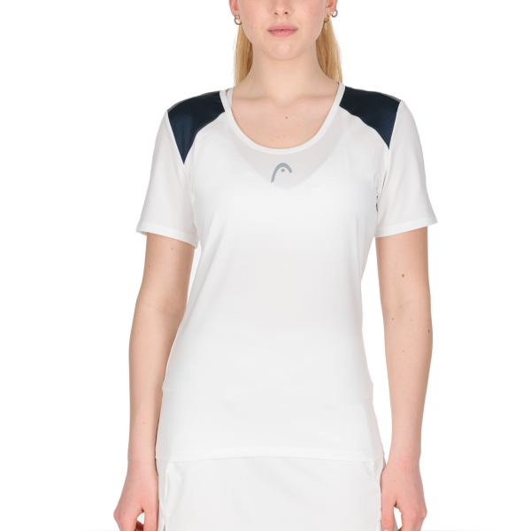 Women`s Tennis T-Shirts and Polos Head Club 22 Tech TShirt  White/Dark Blue 814431WHDB