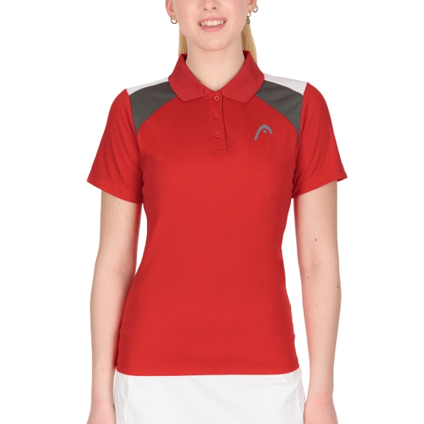 Camisetas y Polos de Tenis Mujer Head Club 22 Tech Polo  Red 814421RD