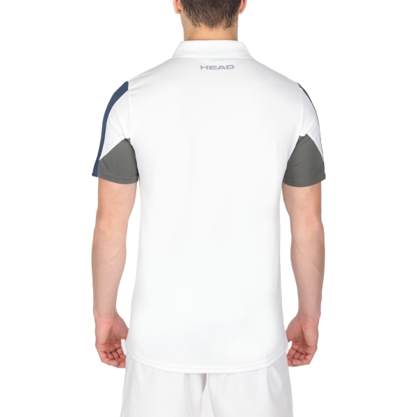 Head Club 22 Tech Polo - White/Dark Blue