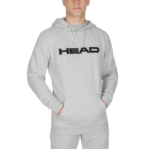 Men's Tennis Shirts and Hoodies Head Club Byron Hoodie  Grey Melange 811449GM