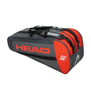 Tennis Bag Head Core x 6 Combi Bag  Anthracite/Red 283401 ANRD
