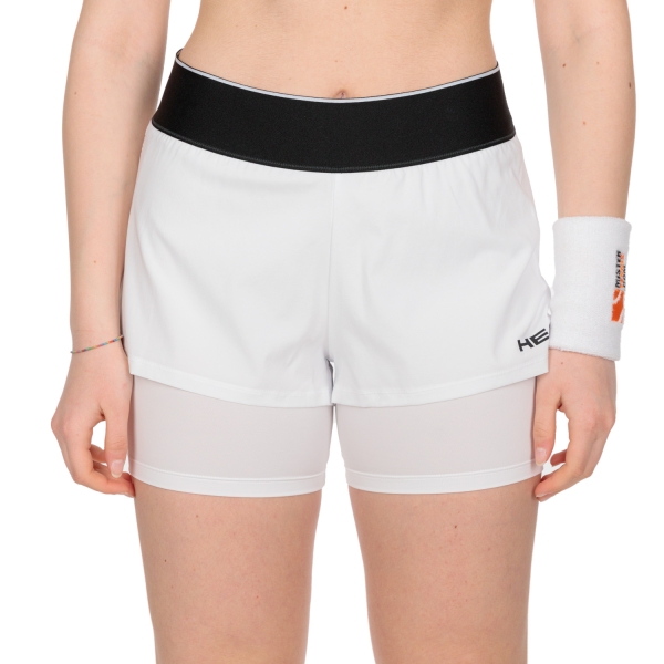 Gonne e Pantaloncini Tennis Head Head Dynamic 3.5in Shorts  White  White 814562WH